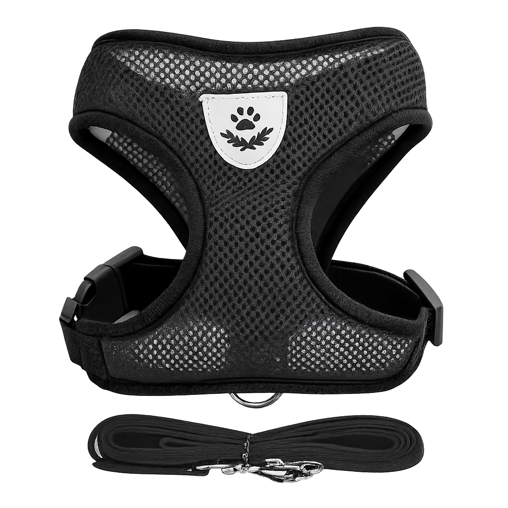 Adjustable Breathable Cat Harness Vest & Leash Set