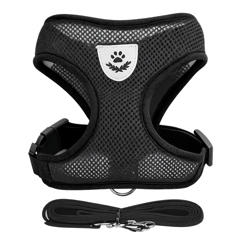 Adjustable Breathable Cat Harness Vest & Leash Set