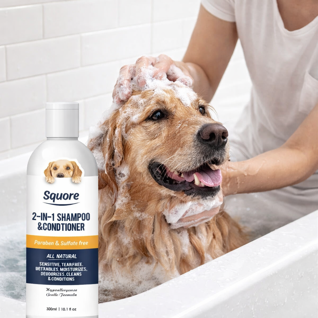 Dog Shampoo 2 in 1 Conditioner for Puppies Sensitive Skin