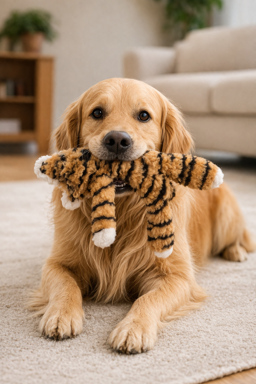 Funny Plush Dog Toy – Squeaker & No Stuffing – ClubPaws