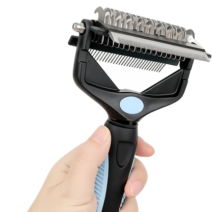 3-in-1 Pet Deshedding Brush Dog Cat Fur Remover Knot Cutter