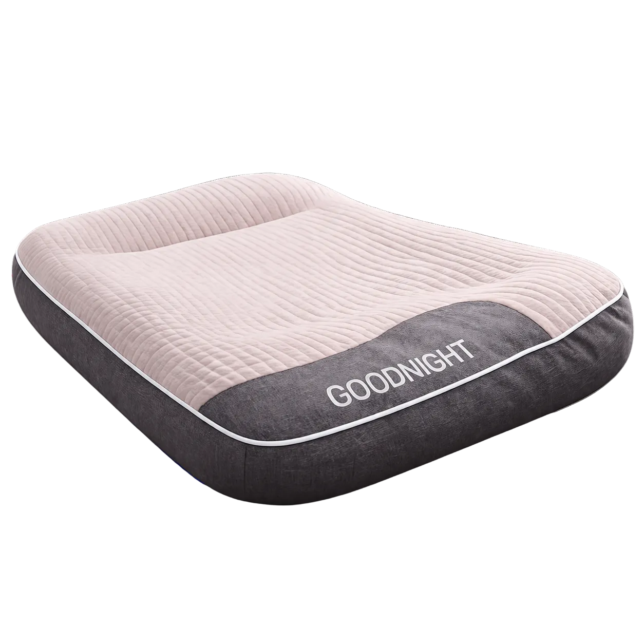 Small Plush Dog Bed with Orthopedic Support and Bolster Edges