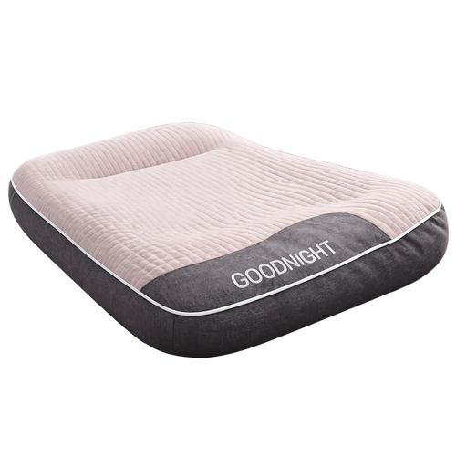 Small Plush Dog Bed with Orthopedic Support and Bolster Edges