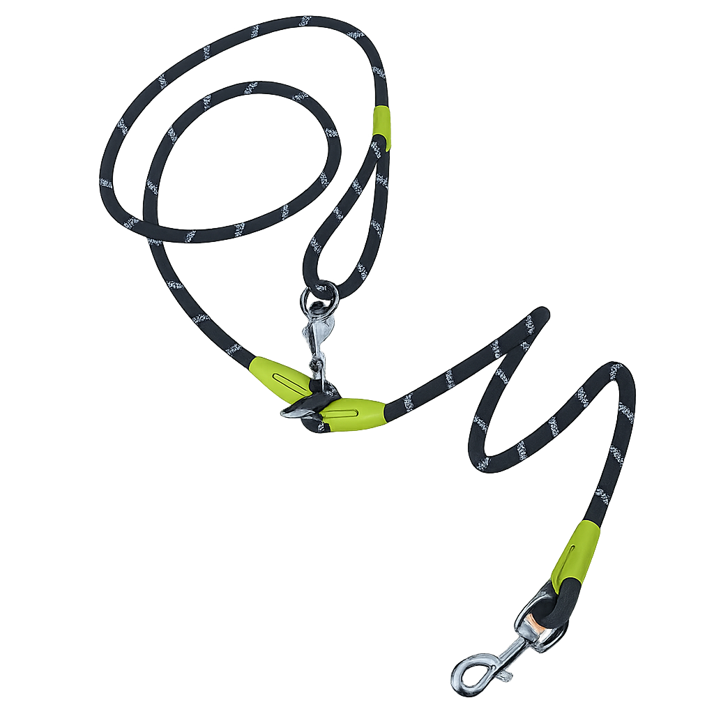 Nylon Reflective Dog Leash – Hands-Free – ClubPaws