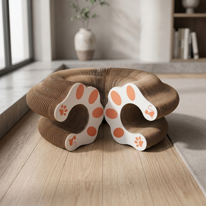 ClubPaws™ ScratchNest – Interactive Cat Scratcher & Play Lounge