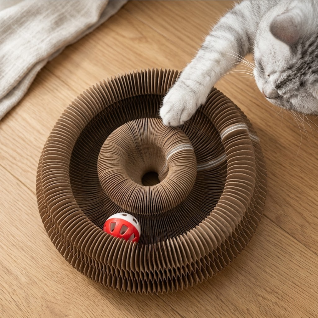 ClubPaws™ ScratchNest – Interactive Cat Scratcher & Play Lounge