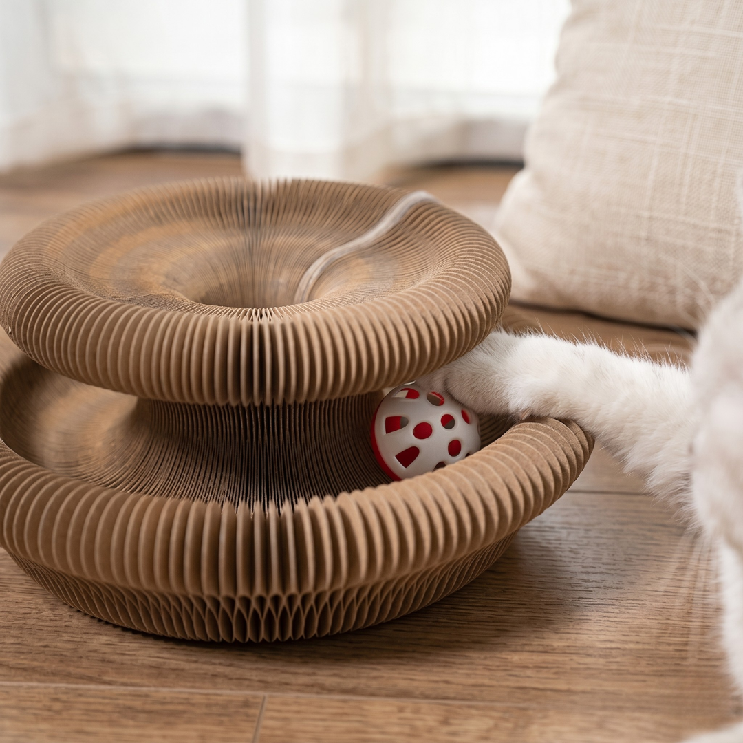 ClubPaws™ ScratchNest – Interactive Cat Scratcher & Play Lounge