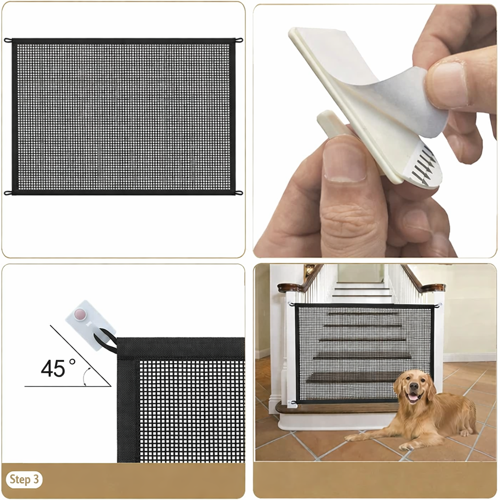 Pet Safety Fence – Portable Mesh Playpen for Dogs – ClubPaws