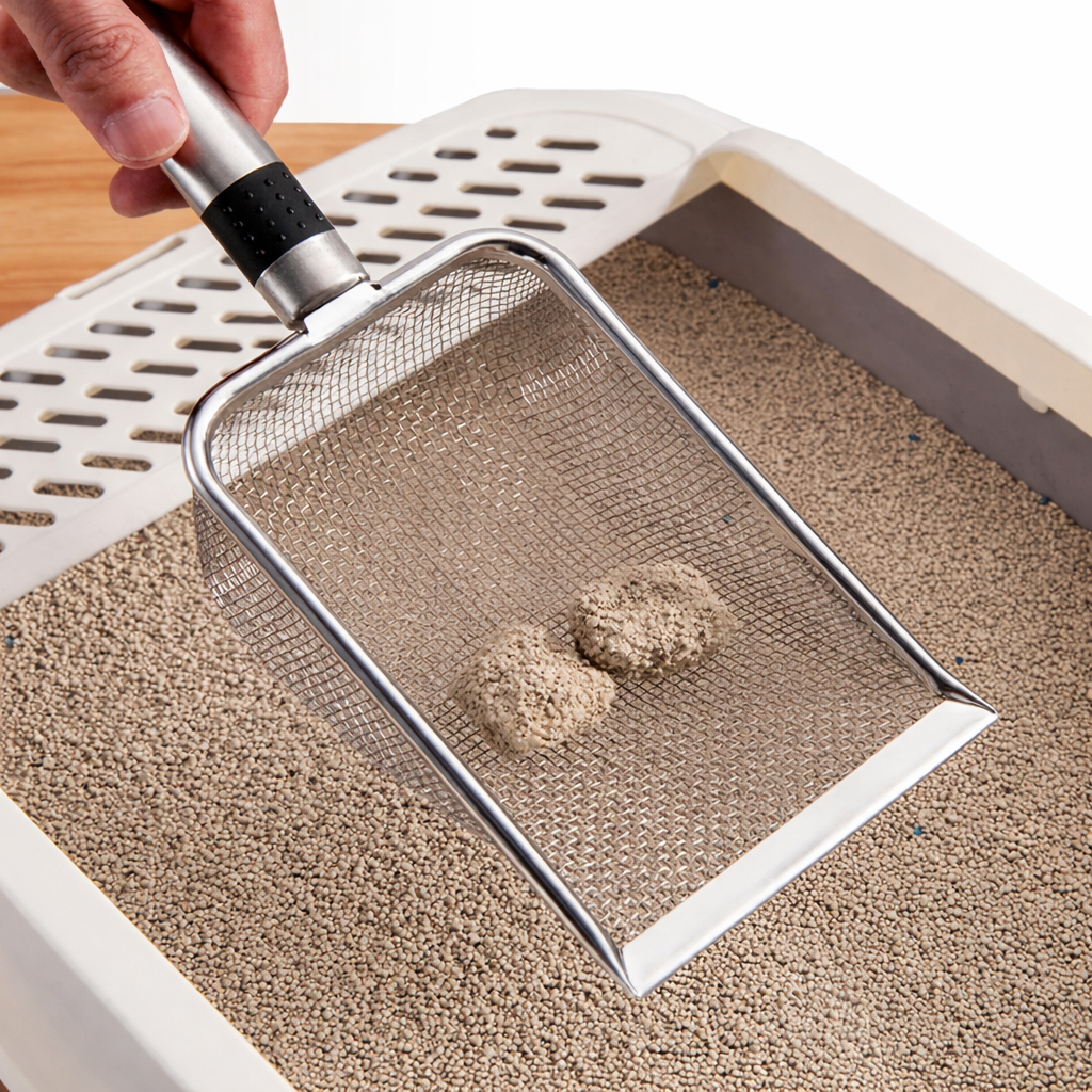 Stainless Steel Cat Litter Scoop – Easy Waste Removal