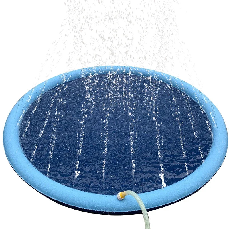 Dog Splash Pad Sprinkler Pool – Outdoor Cooling Mat
