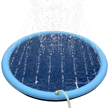 Dog Splash Pad Sprinkler Pool – Outdoor Cooling Mat