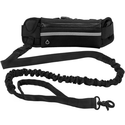 Retractable Elastic Dog Leash with Waist Bag – Hands-Free – ClubPaws