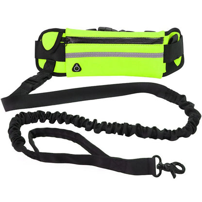 Retractable Elastic Dog Leash with Waist Bag – Hands-Free – ClubPaws
