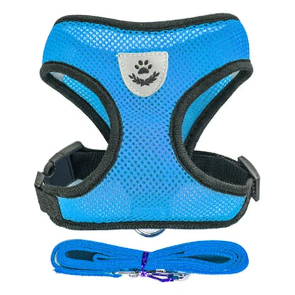 Adjustable Breathable Cat Harness Vest & Leash Set
