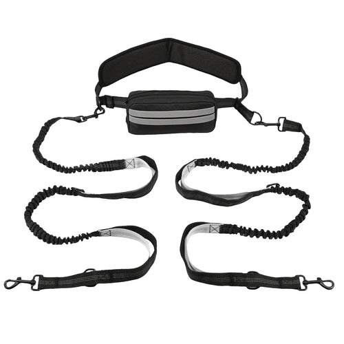 Retractable Elastic Dog Leash with Waist Bag – Hands-Free – ClubPaws