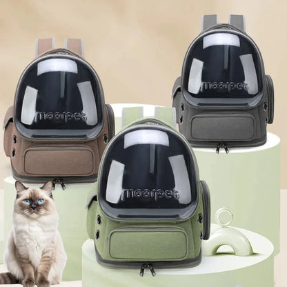 Transparent Travel Backpack – Breathable Cat & Small Dog Carrier – ClubPaws