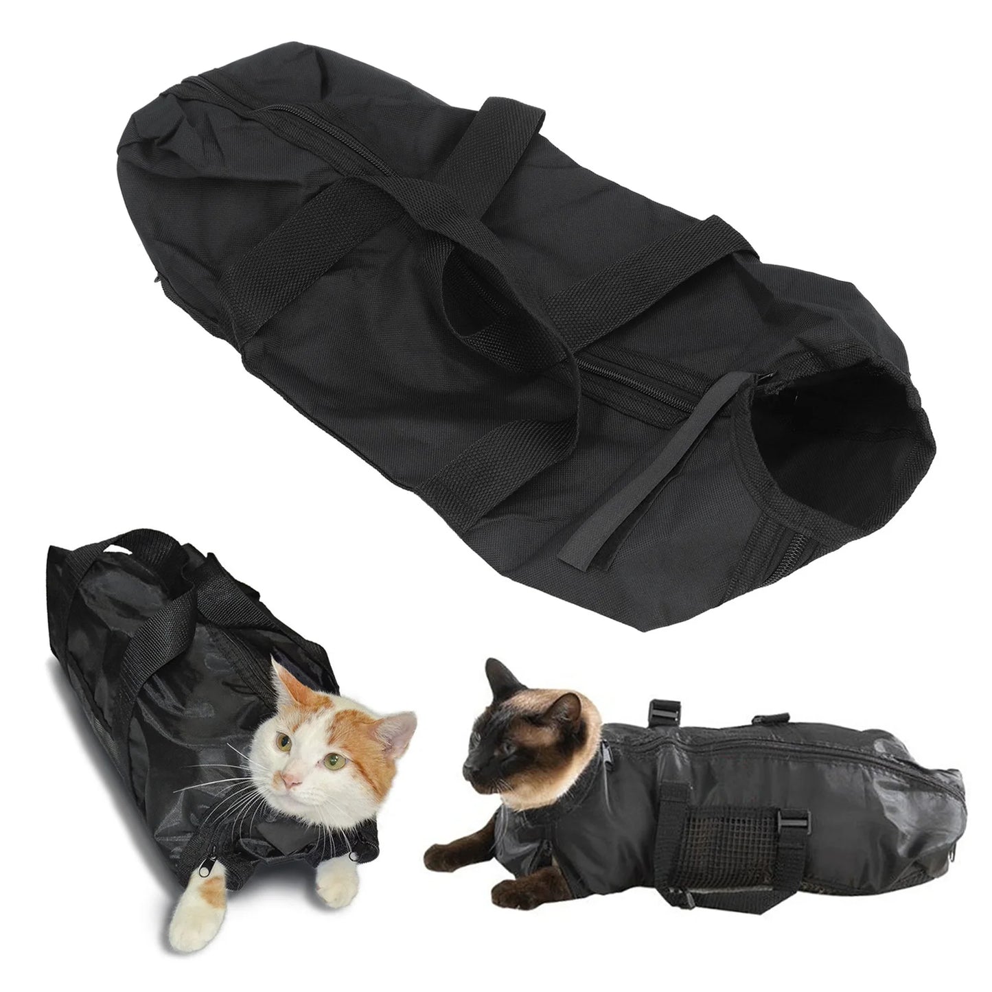 Cat Grooming Restraint Bag for Bathing & Trimming