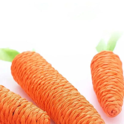 Cat Bite & Scratch Carrot Toy with Sound