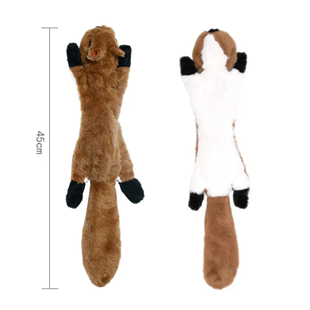 Funny Plush Dog Toy – Squeaker & No Stuffing – ClubPaws