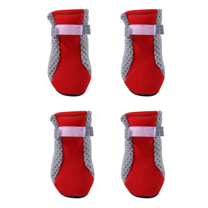 Anti-Slip Dog Boots Paw Shoes 4 Pack