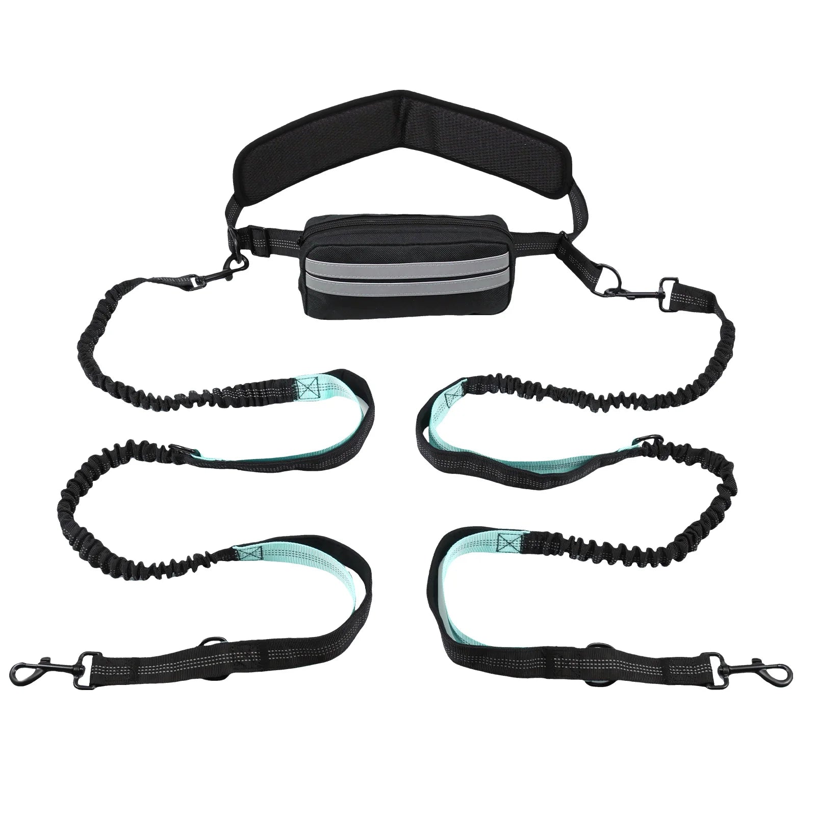 Retractable Elastic Dog Leash with Waist Bag – Hands-Free – ClubPaws