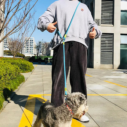 Nylon Reflective Dog Leash – Hands-Free – ClubPaws