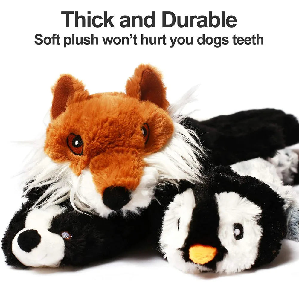 Funny Plush Dog Toy – Squeaker & No Stuffing – ClubPaws