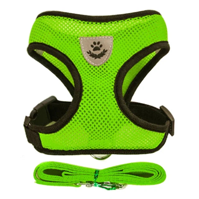 Adjustable Breathable Cat Harness Vest & Leash Set