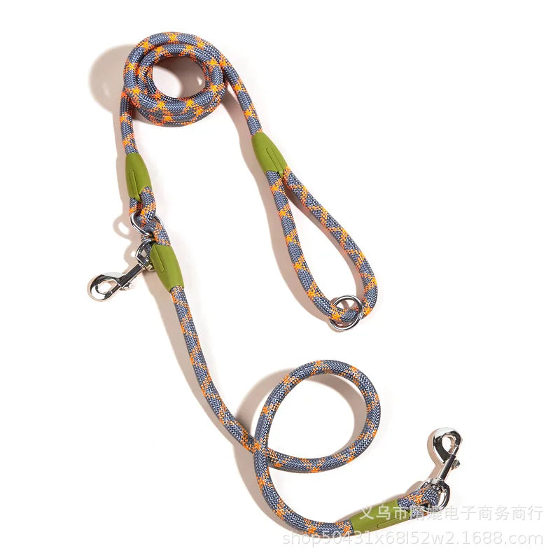 Nylon Reflective Dog Leash – Hands-Free – ClubPaws