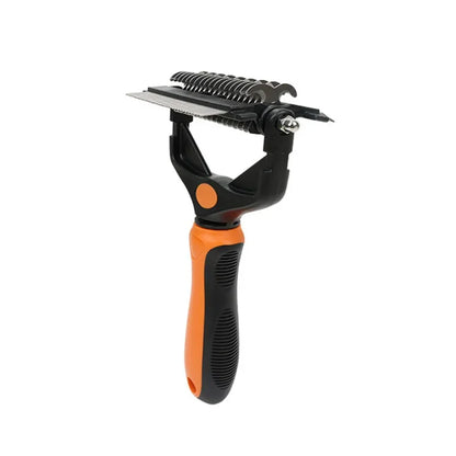 3-in-1 Pet Deshedding Brush Dog Cat Fur Remover Knot Cutter