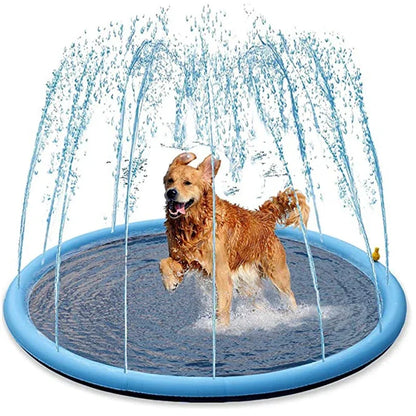 Dog Splash Pad Sprinkler Pool – Outdoor Cooling Mat