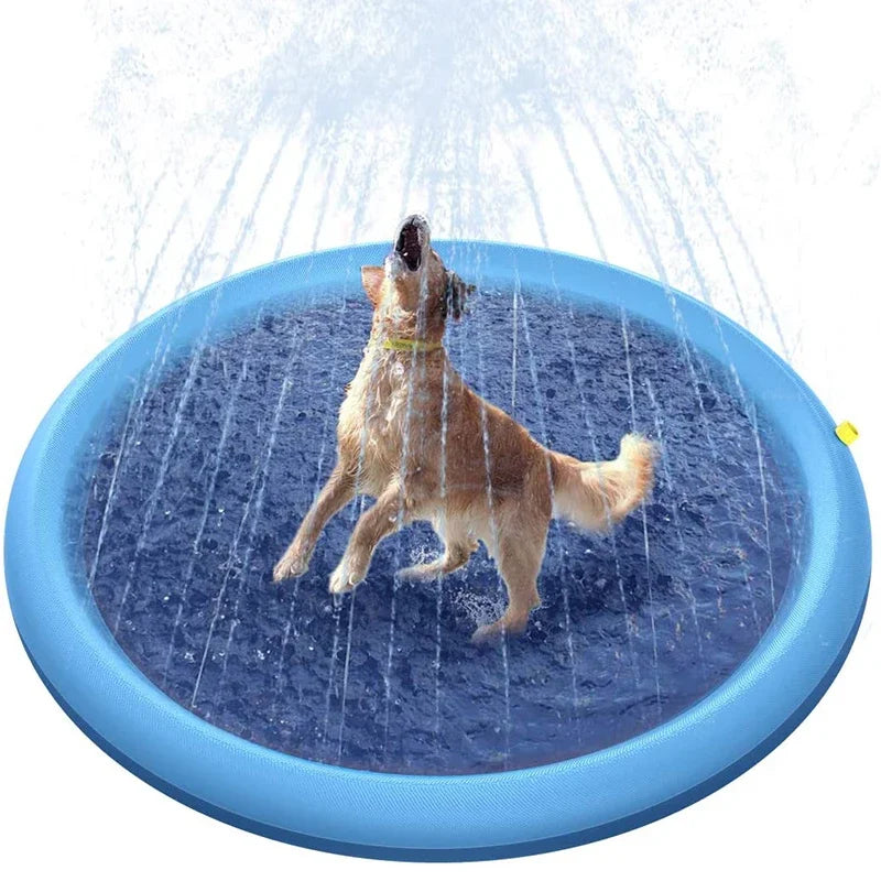 Dog Splash Pad Sprinkler Pool – Outdoor Cooling Mat
