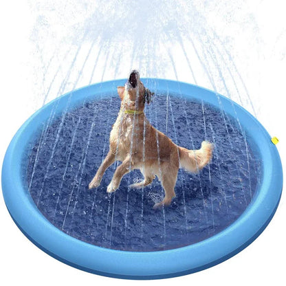 Dog Splash Pad Sprinkler Pool – Outdoor Cooling Mat