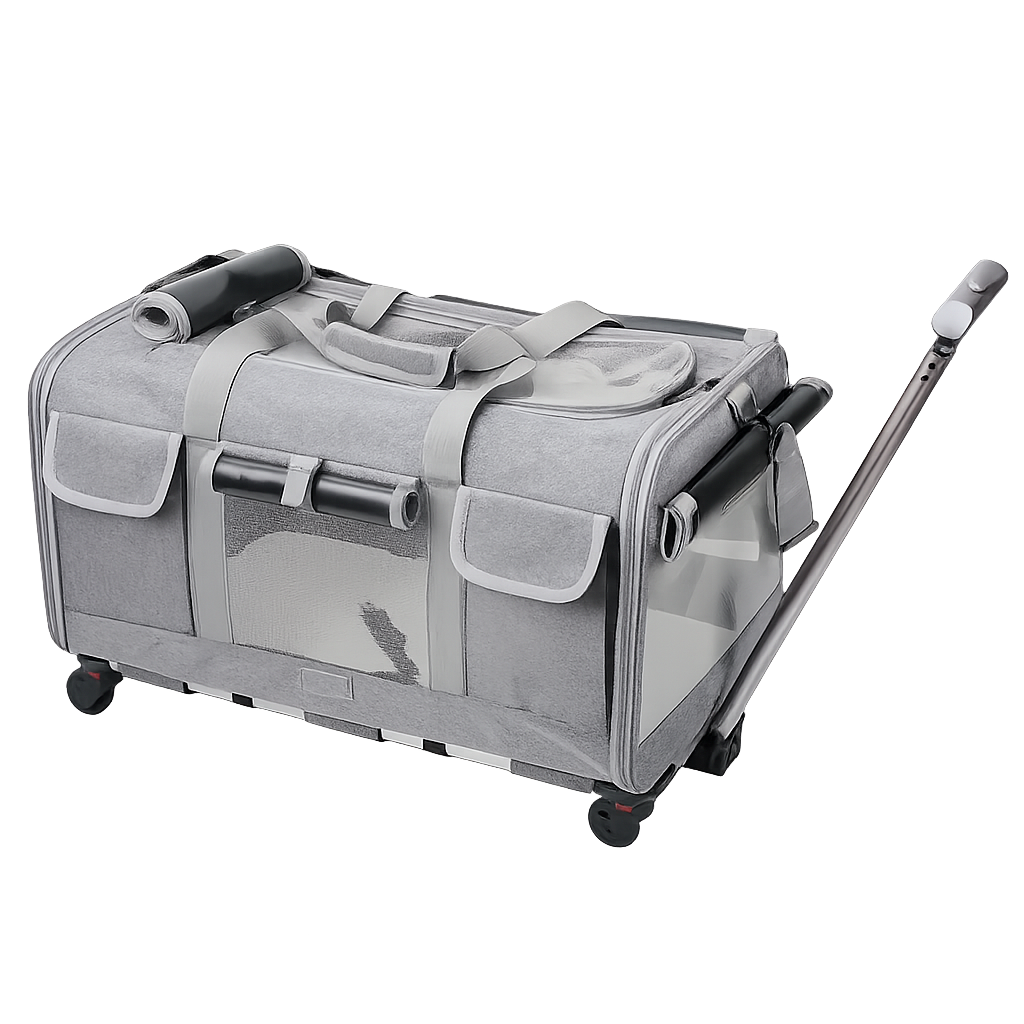 Pet Trolley Carrier – Portable, Detachable, Foldable Bag – ClubPaws