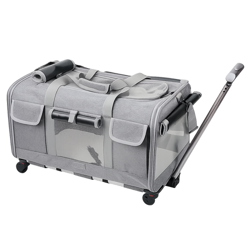 Pet Trolley Carrier – Portable, Detachable, Foldable Bag – ClubPaws