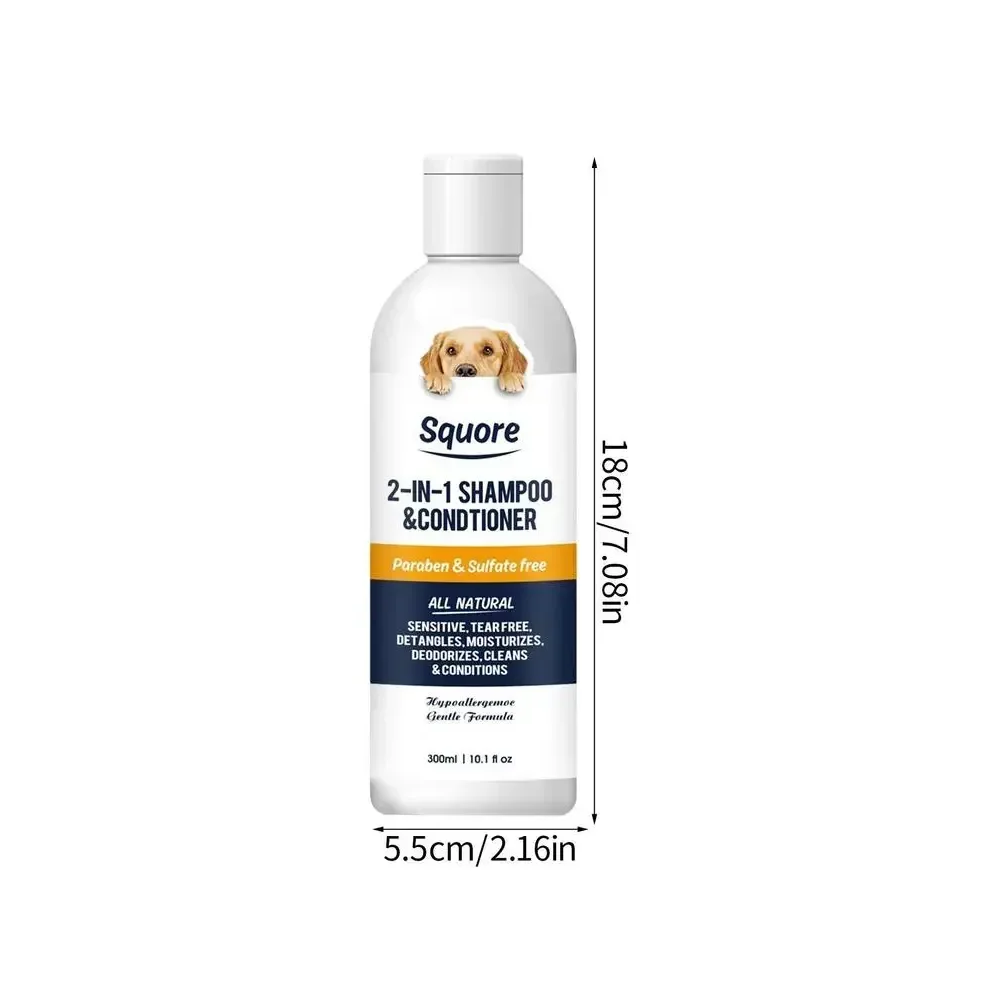 Dog Shampoo 2 in 1 Conditioner for Puppies Sensitive Skin
